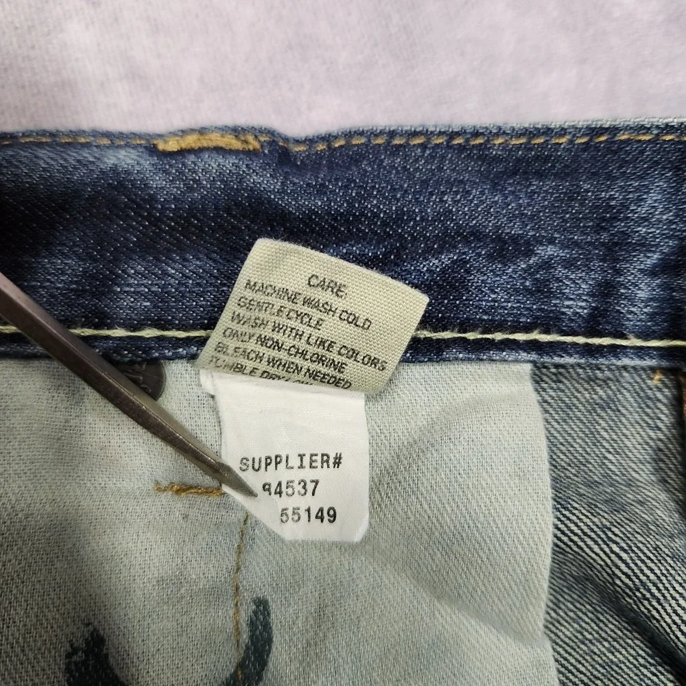 Polo Ralph Lauren Classic 867 Mens Blue Medium Wash Straight Leg Jeans 42x36